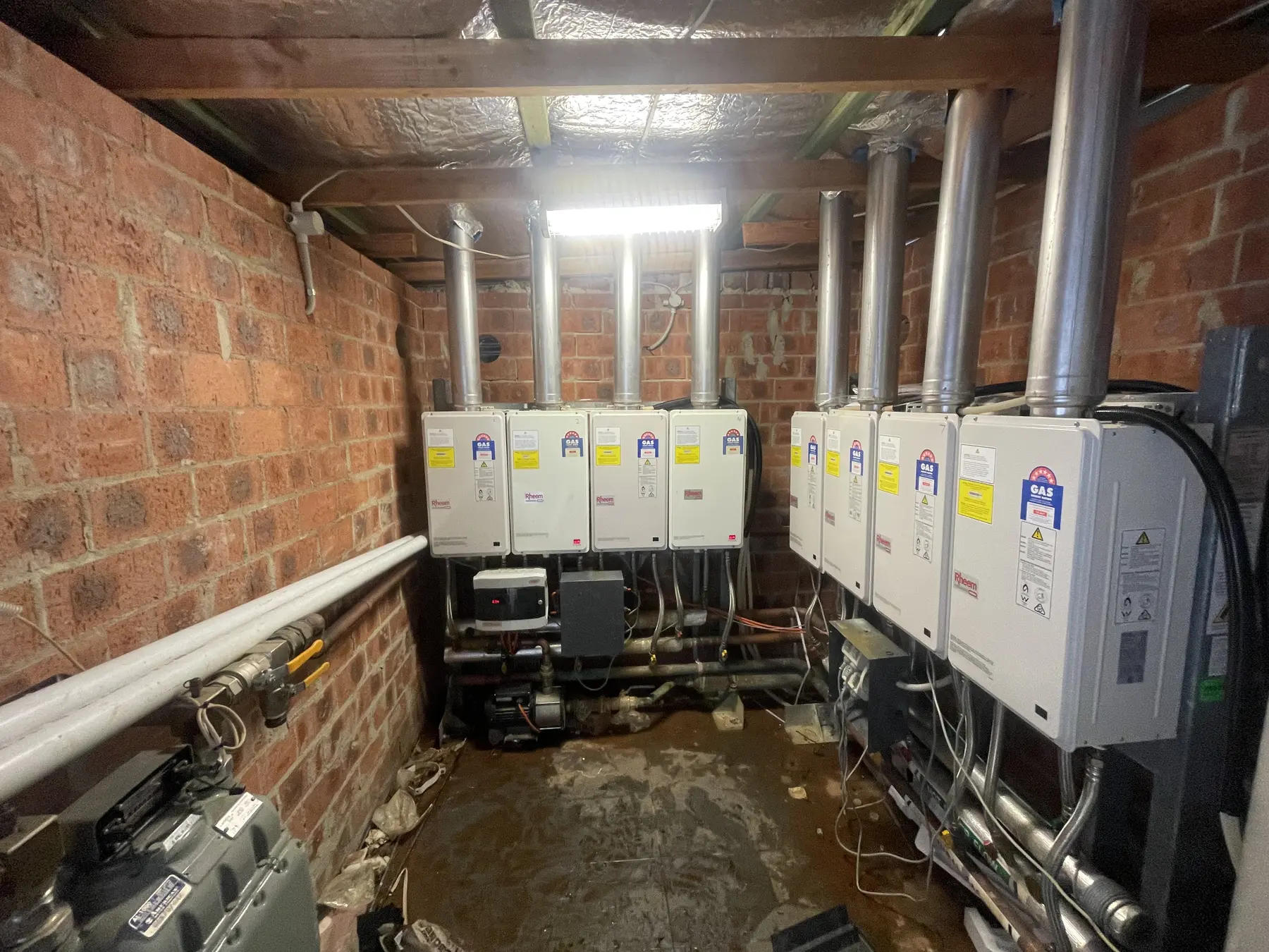 Commercial hot water plant installation by Plumbing Dynamix