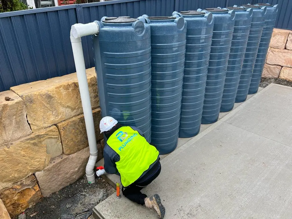 Rainwater tank installation project by Plumbing Dynamix