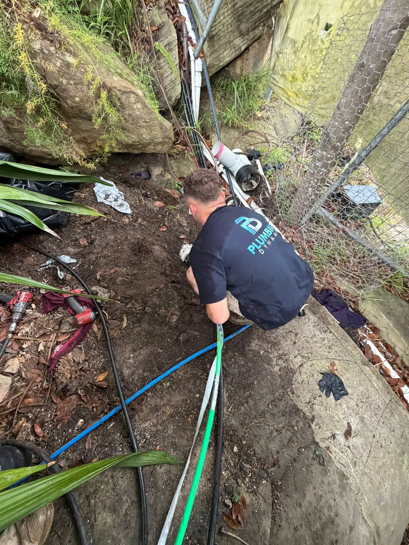No-dig pipe repair at a residential site by Plumbing Dynamix