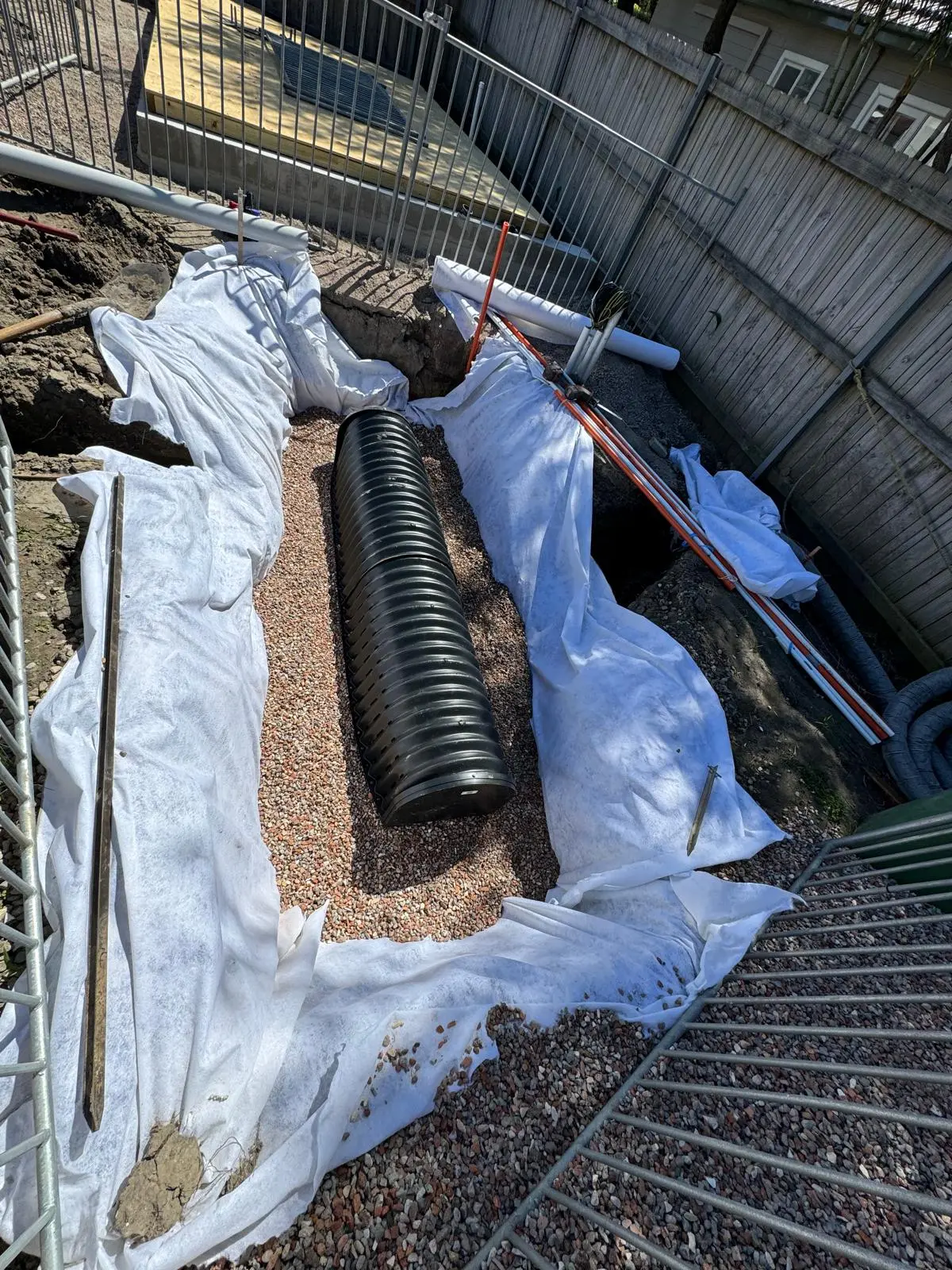 Absorption trench construction by Plumbing Dynamix
