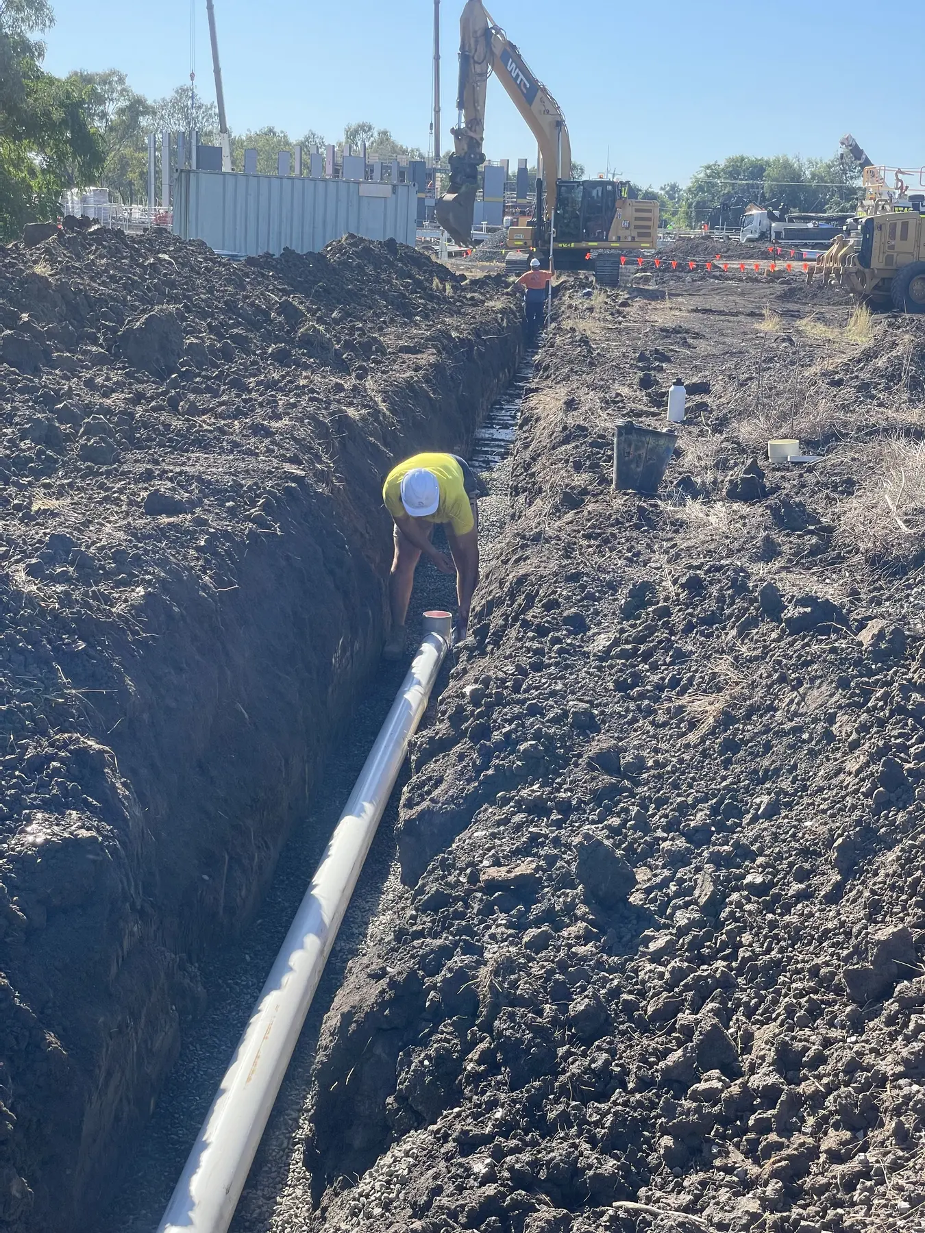 Main stormwater line installation by Plumbing Dynamix