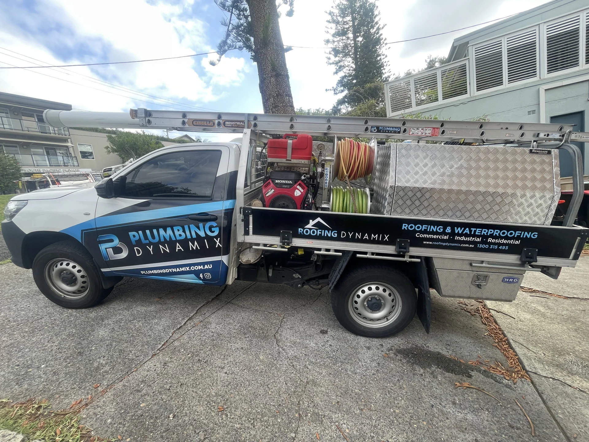 Plumbing Dynamix service vehicle on Sydney's Northern Beaches